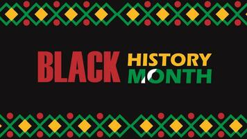 black history month animation video footage, motion 4k isolated on black background