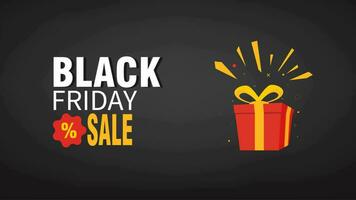 Black Friday sale animation. motion Black Friday Sale text animation video