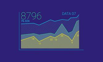 grafico infografía vector, gráfico negocio símbolo vector