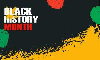 black history month banner background vector