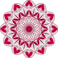 This mandala is decorative elements. Pattern, lacy doily, decorative ornament, ornament, embossed pattern, decorative design element, vector