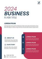 professional business flyer template vector concept