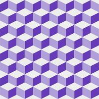 Purple cube pattern. cube pattern. cube pattern background. cube background. Seamless pattern. for backdrop, decoration, Gift wrapping vector