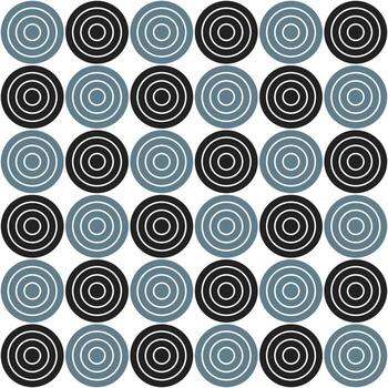 Grey and black circle pattern. Circle vector seamless pattern. Decorative element, wrapping paper, wall tiles, floor tiles, bathroom tiles.