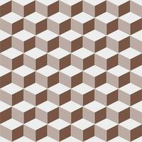 Brown cube pattern. cube pattern. cube pattern background. cube background. Seamless pattern. for backdrop, decoration, Gift wrapping vector