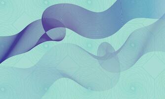 diseño de fondo de onda azul abstracto vector