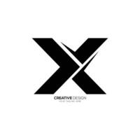 Letter X modern flat modern abstract gaming logo vector