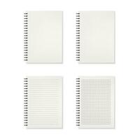 conjunto de realista cuadernos aislado en blanco antecedentes. vector ilustración