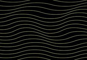 Abstract background with gold wave modern lines on dark background. Illustration horizontal template background banner. vector