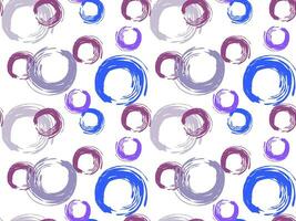 Seamless abstract pattern of liquid ink blots, brush strokes vector