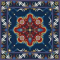persian floral oriental traditional carpet floor mat carpet pattern background vector easy color change