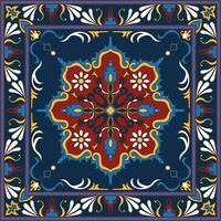 persian floral oriental traditional carpet floor mat carpet pattern background vector easy color change