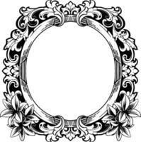 Frame ornament vintage classic element decoration vector