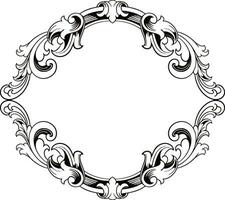 Frame ornament vintage classic element decoration vector