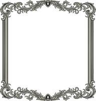 Frame ornament vintage classic element decoration vector