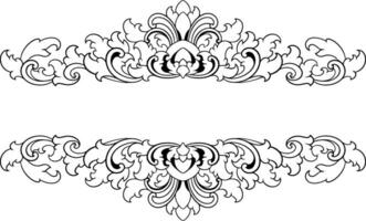 Frame ornament vintage classic element decoration vector