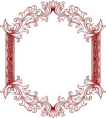 Frame ornament vintage classic element decoration