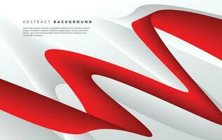 red and white modern abstract background design vector