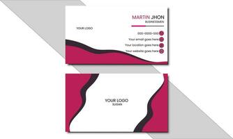 Free vector clean style modern business card template.