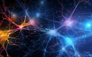 AI Generated System nerve connection science axon human nucleus neurology cell mind neural network synapse anatomy biology nervous brain medicine neuron brainstorm micro photo