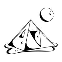 Trendy Bedouin Tent vector