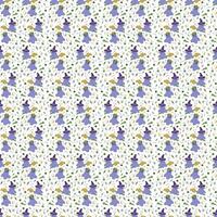 Seamless pattern with two cute Halloween characters ghosts with candies and spiders. Color vector flat illustration.