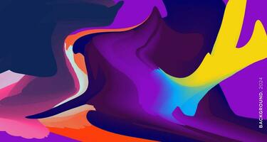 Vector Colorful liquid and fluid background for summer collection 2024