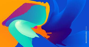 Vector Colorful liquid and fluid background for summer collection 2024