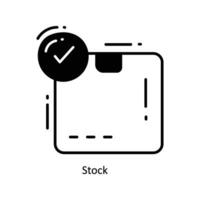 Stock doodle Icon Design illustration. Logistics and Delivery Symbol on White background EPS 10 File vector