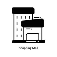 Shopping Mall doodle Icon Design illustration. Ecommerce and shopping Symbol on White background EPS 10 File vector