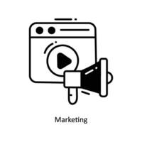 Marketing doodle Icon Design illustration. Startup Symbol on White background EPS 10 File vector