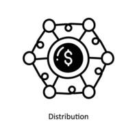 Distribution doodle Icon Design illustration. Startup Symbol on White background EPS 10 File vector