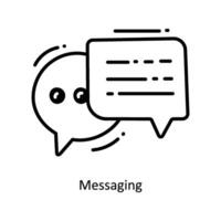 Messaging doodle Icon Design illustration. Startup Symbol on White background EPS 10 File vector