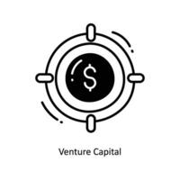 aventurarse capital garabatear icono diseño ilustración. puesta en marcha símbolo en blanco antecedentes eps 10 archivo vector