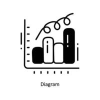 Diagram doodle Icon Design illustration. Startup Symbol on White background EPS 10 File vector