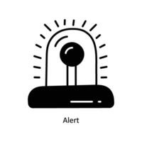 Alert doodle Icon Design illustration. Ecommerce and shopping Symbol on White background EPS 10 File vector