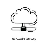 Network Gateway doodle Icon Design illustration. Networking Symbol on White background EPS 10 File vector