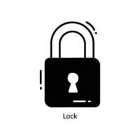 Lock doodle Icon Design illustration. Ecommerce and shopping Symbol on White background EPS 10 File vector