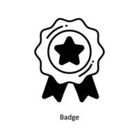 Badge doodle Icon Design illustration. Startup Symbol on White background EPS 10 File vector