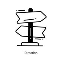 Direction doodle Icon Design illustration. Startup Symbol on White background EPS 10 File vector