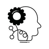 Learning skills doodle Icon Design illustration. Science and Technology Symbol on White background EPS 10 File vector