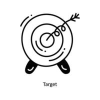 Target doodle Icon Design illustration. Startup Symbol on White background EPS 10 File vector