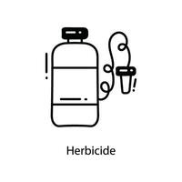 Herbicide doodle Icon Design illustration. Agriculture Symbol on White background EPS 10 File vector