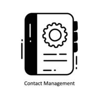 Contact Management doodle Icon Design illustration. Logistics and Delivery Symbol on White background EPS 10 File vector