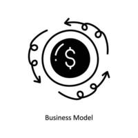 Business Model doodle Icon Design illustration. Startup Symbol on White background EPS 10 File vector