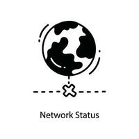 Network Status doodle Icon Design illustration. Networking Symbol on White background EPS 10 File vector