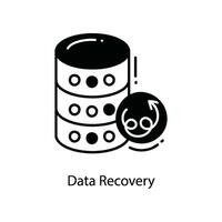 Data Recovery doodle Icon Design illustration. Networking Symbol on White background EPS 10 File vector