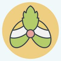 Icon Turban 2. related to India symbol. color mate style. simple design editable. simple illustration vector