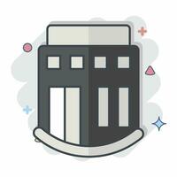 Icon Club. related to Icon Building symbol. comic style. simple design editable. simple illustration vector