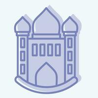 Icon Mosque. related to Icon Building symbol. two tone style. simple design editable. simple illustration vector